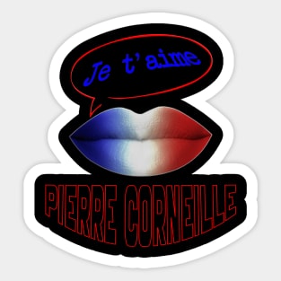 JE TAIME FRENCH KISS CORNEILLE Sticker